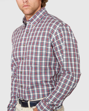 Westport Black Long Sleeve Button Down Collar Cotton Wool Sport Shirt