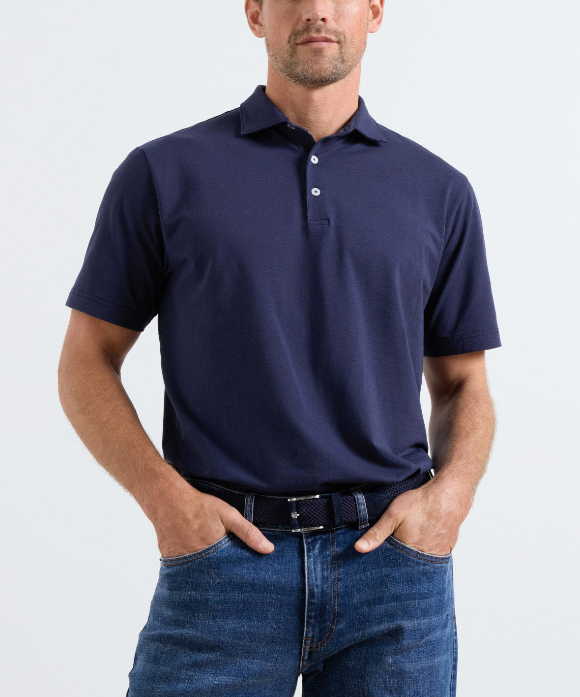 Peter Millar Short Sleeve Crown Flex Cotton Polo, Men's Big & Tall