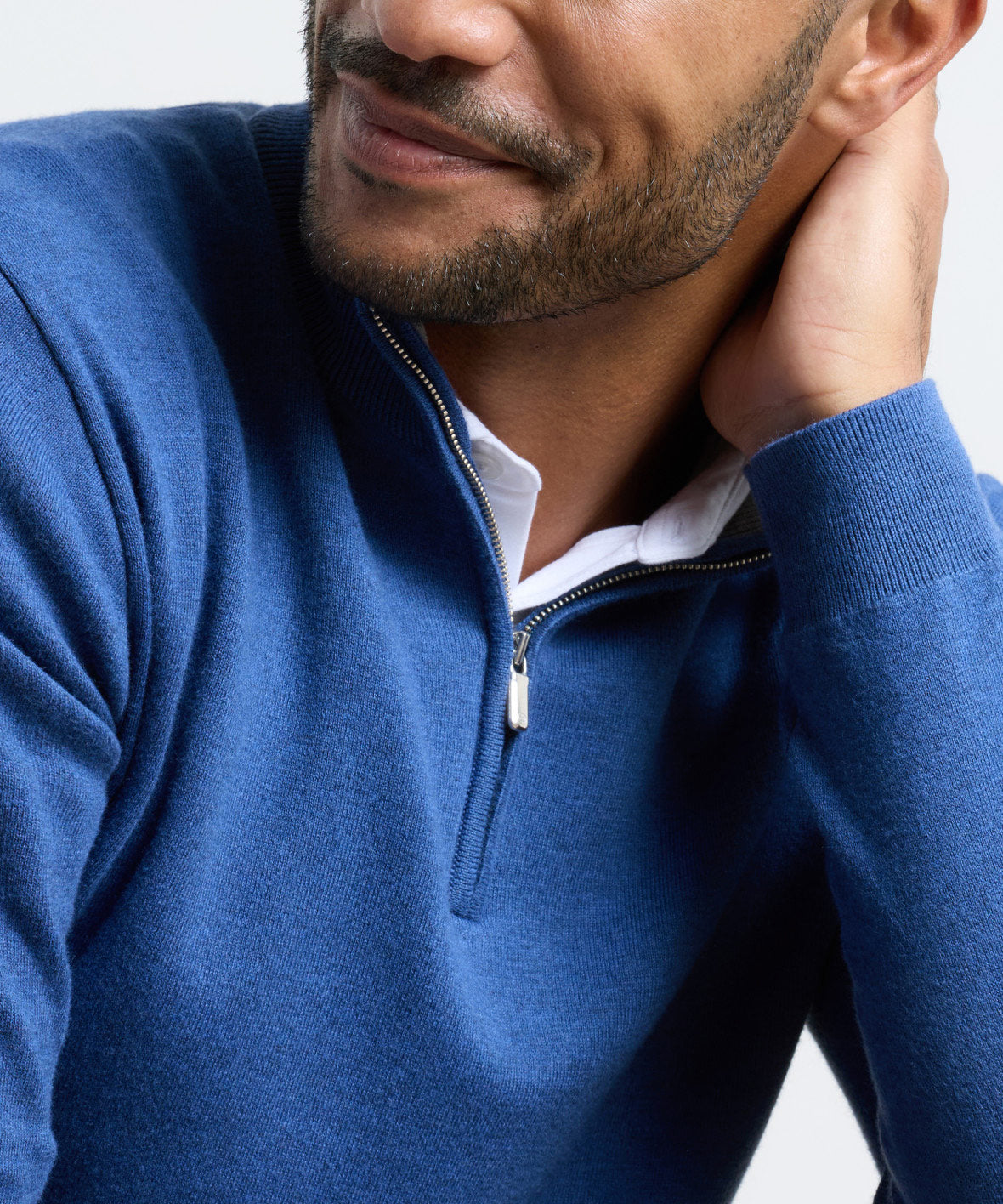 Peter Millar Coolspun Lite Cotton Quarter-Zip Sweater, Men's Big & Tall