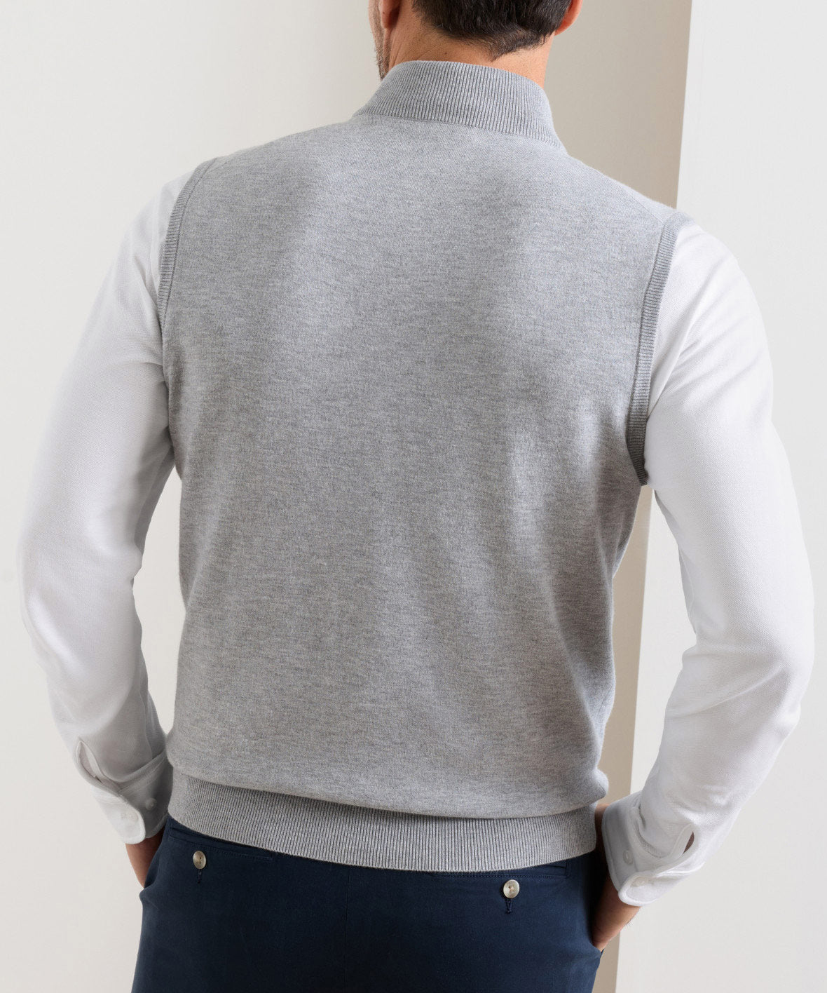 Peter Millar Coolspun Lite Full Zip Sweater Vest, Men's Big & Tall