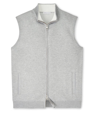 Peter Millar Coolspun Lite Full Zip Sweater Vest, Men's Big & Tall