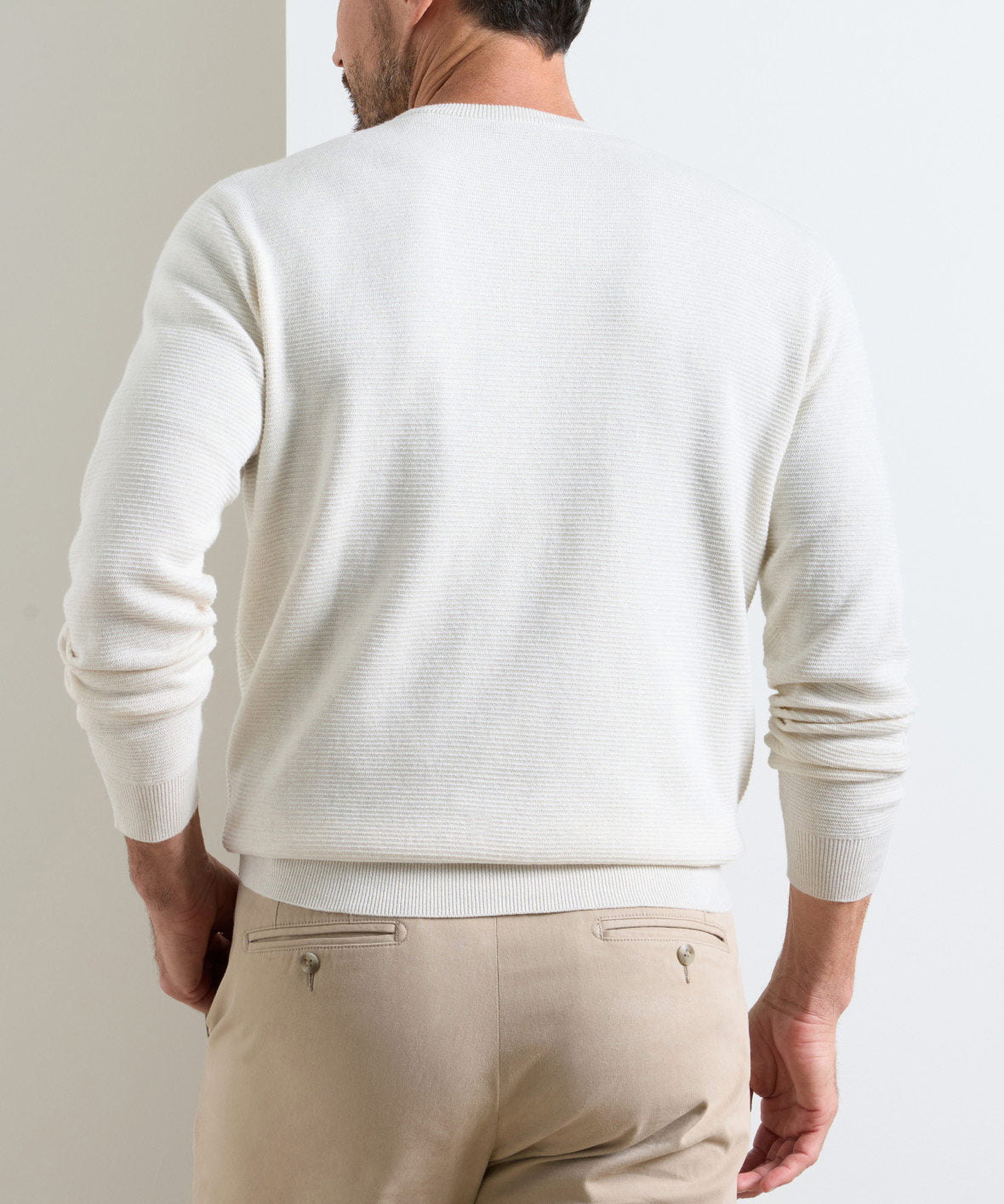 Peter Millar Coolspun Textured Crewneck Sweater, Men's Big & Tall