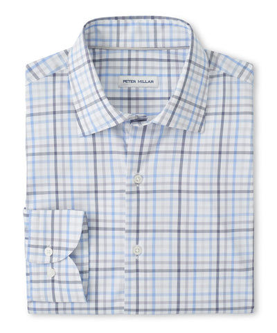Peter Millar Warren Crown Lite Long Sleeve Cotton-Stretch Sport Shirt, Men's Big & Tall