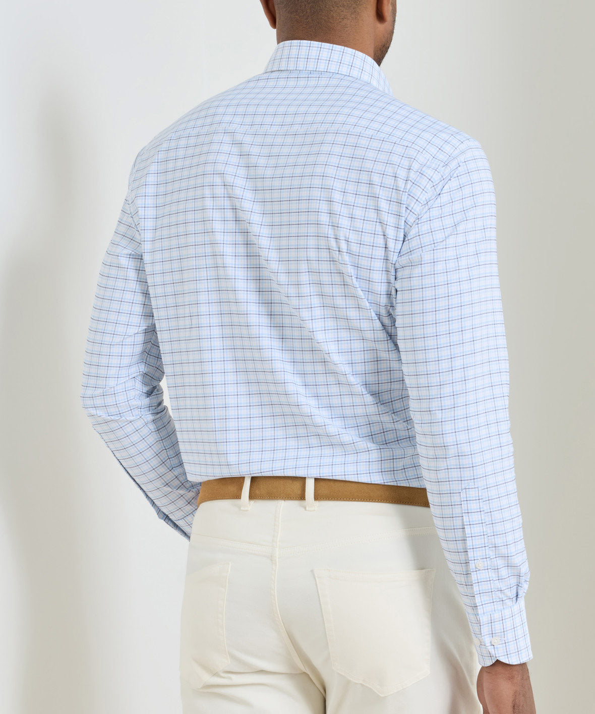 Peter Millar Casey Long Sleeve Performance Twill Sport Shirt, Men's Big & Tall