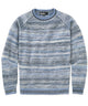 Westport Black Brushed Alpaca Space Dye Crew Sweater