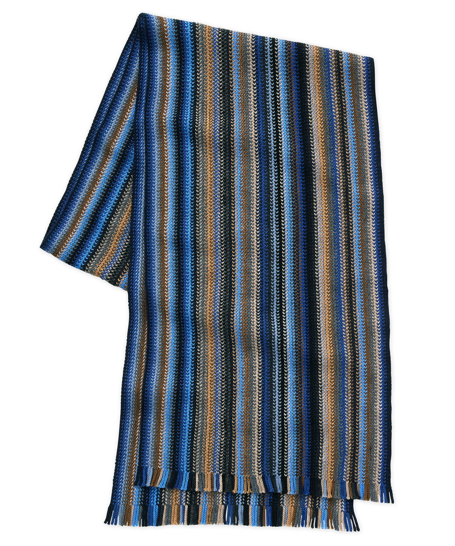 Westport Black Multi Color Knit Scarf, Men's Big & Tall