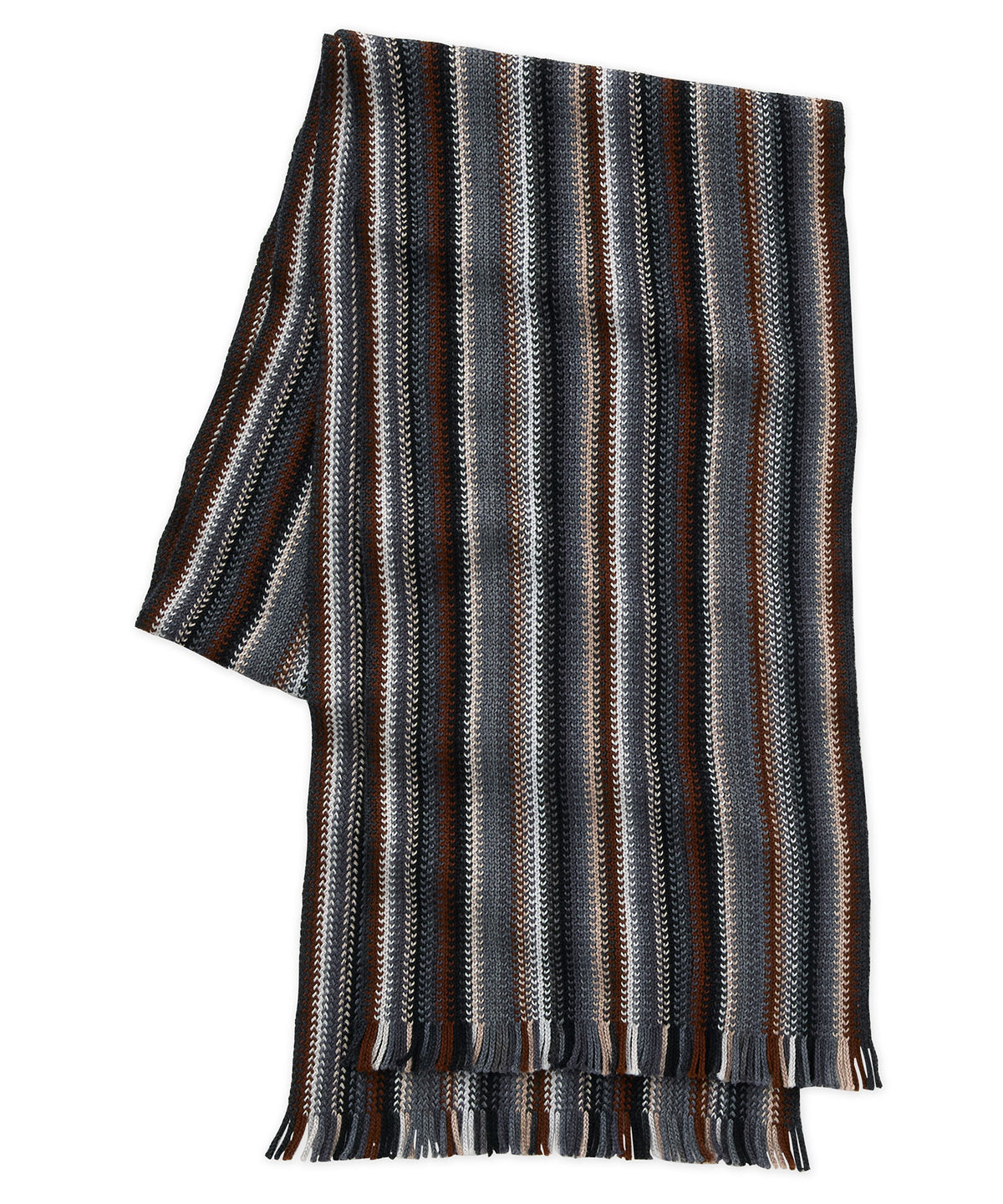Westport Black Multi Color Knit Scarf, Men's Big & Tall