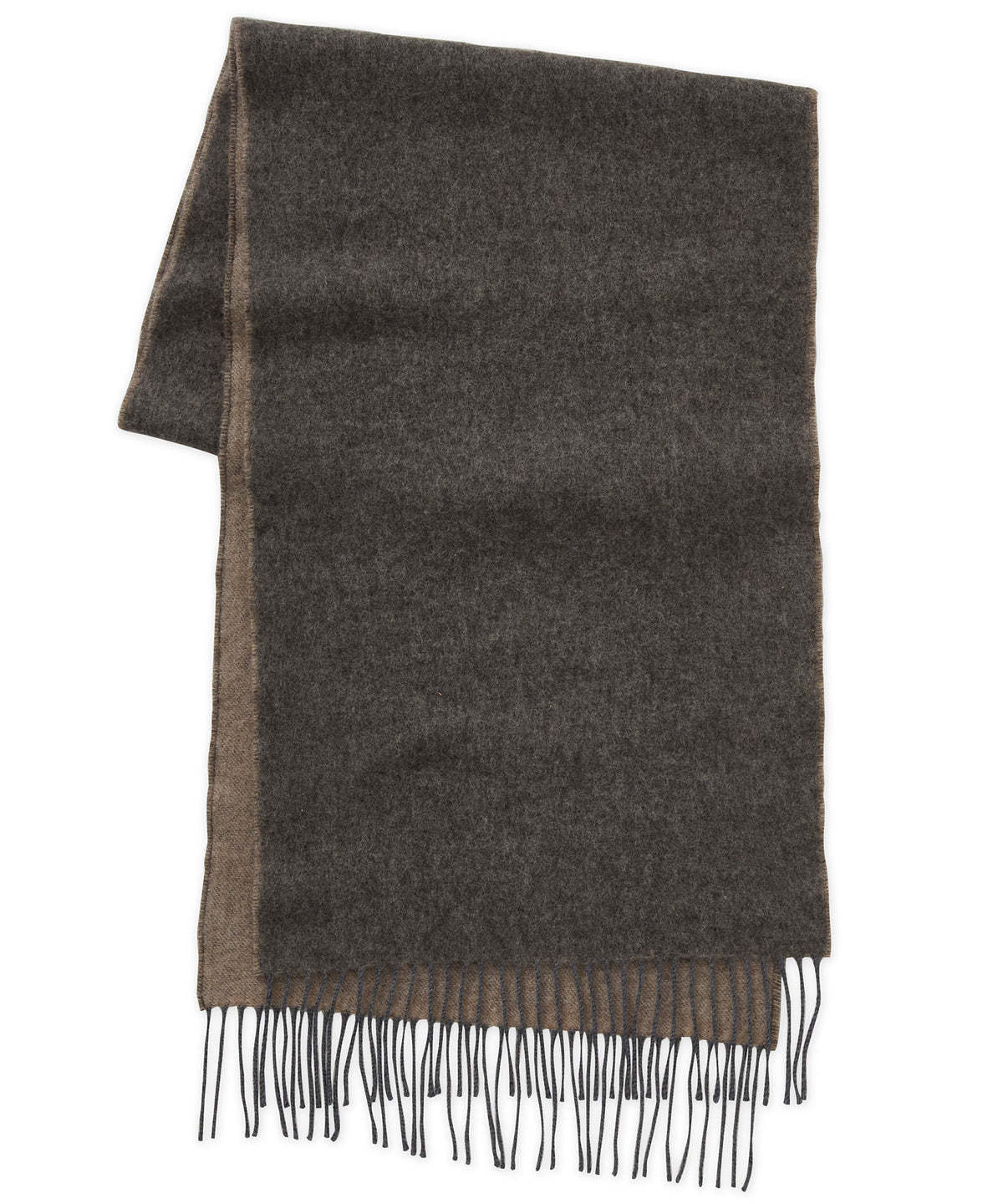 Westport Black Reversible Merino Wool Scarf, Men's Big & Tall