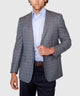 Westport Black Two Button Side Vent Windowpane Sport Coat