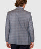 Westport Black Two Button Side Vent Windowpane Sport Coat