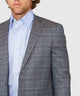 Westport Black Two Button Side Vent Windowpane Sport Coat