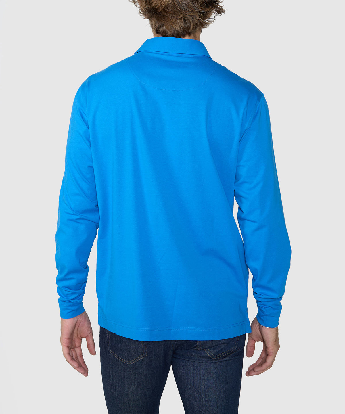 Westport No-Tuck Long Sleeve Cotton Rich Performance Polo, Men's Big & Tall