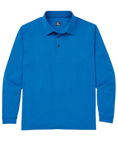 Westport No-Tuck Long Sleeve Cotton Rich Performance Polo, Men's Big & Tall