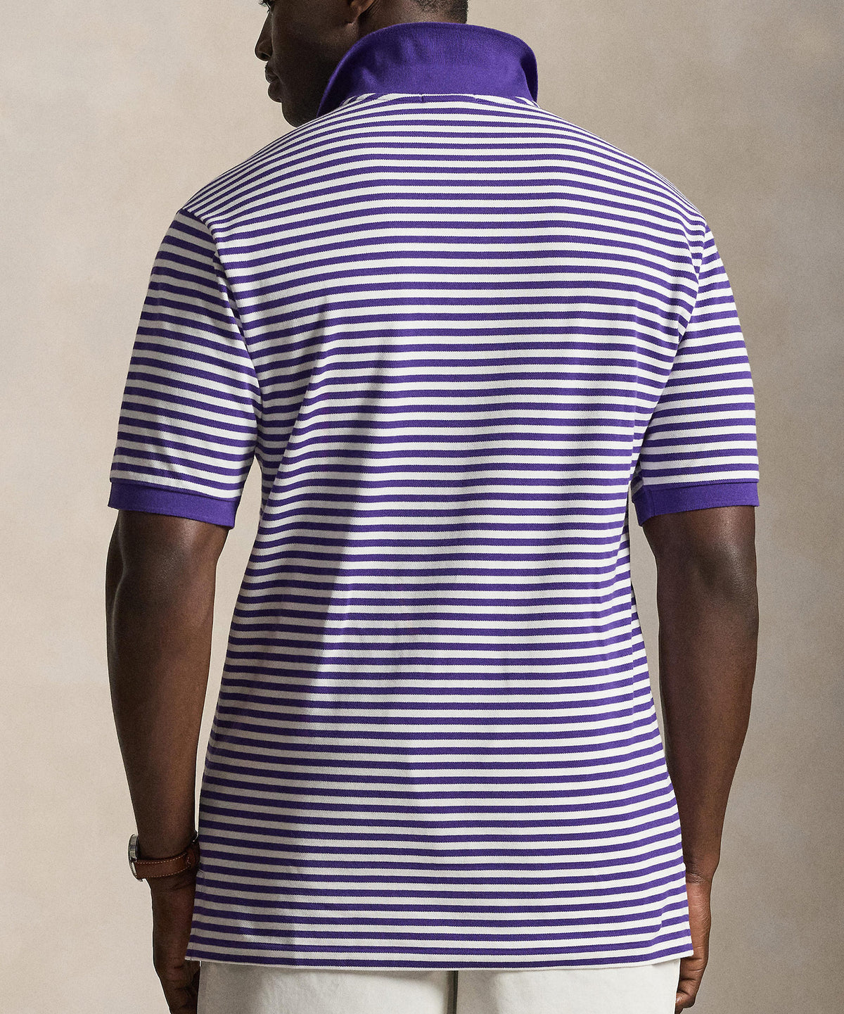 Polo Ralph Lauren Short Sleeve Animated Stripe Mesh Polo, Men's Big & Tall