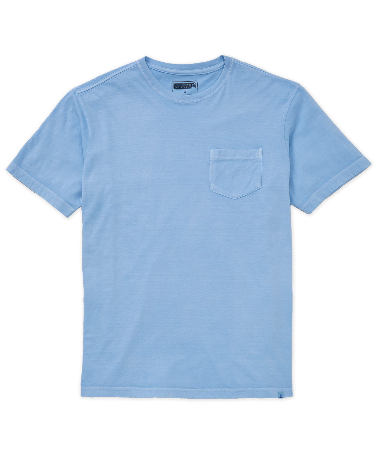 Westport Lifestyle Short Sleeve Sunwashed Crew Neck Pocket T-Shirt, Men's Big & Tall