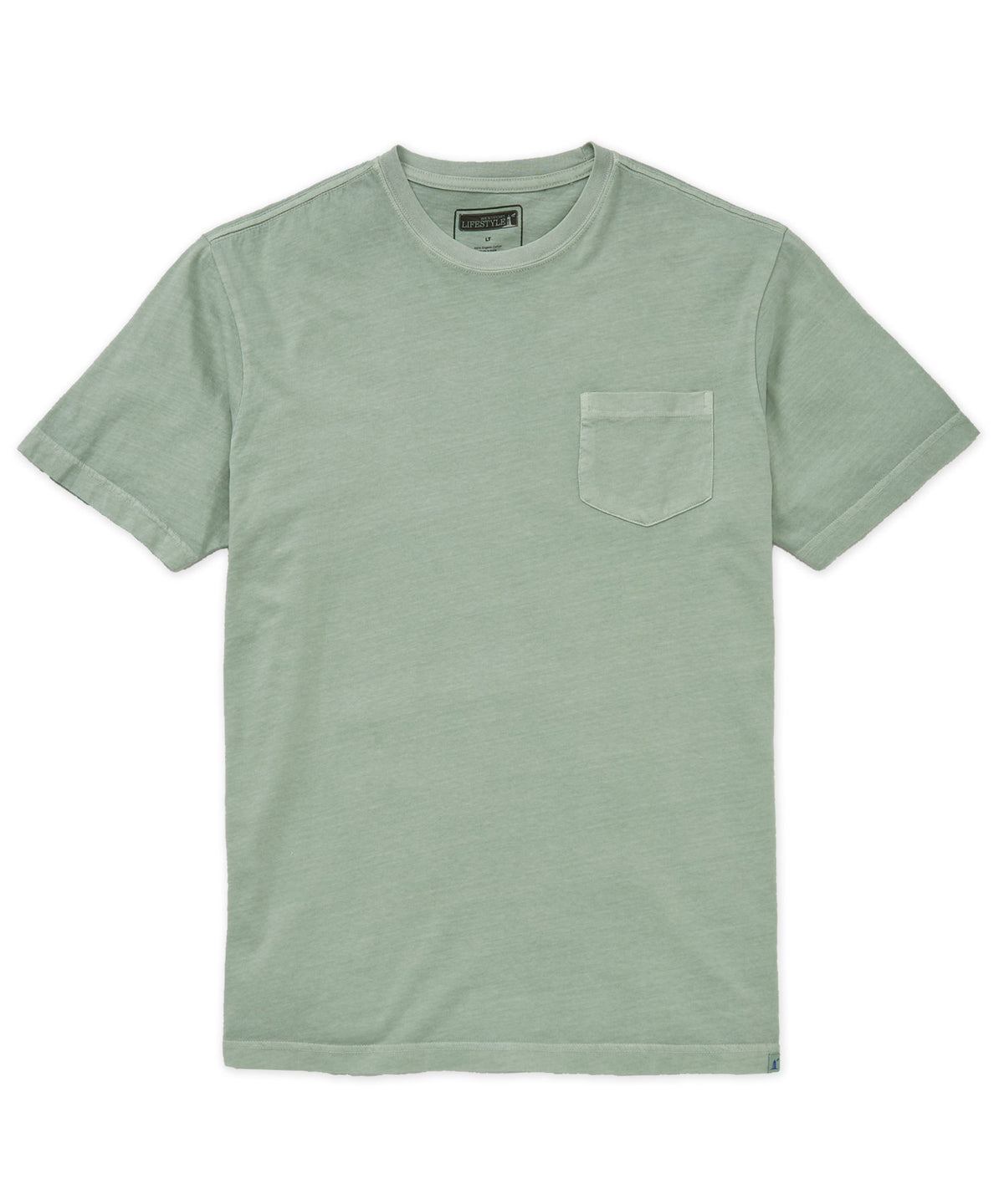 Westport Lifestyle Short Sleeve Sunwashed Crew Neck Pocket T-Shirt, Men's Big & Tall