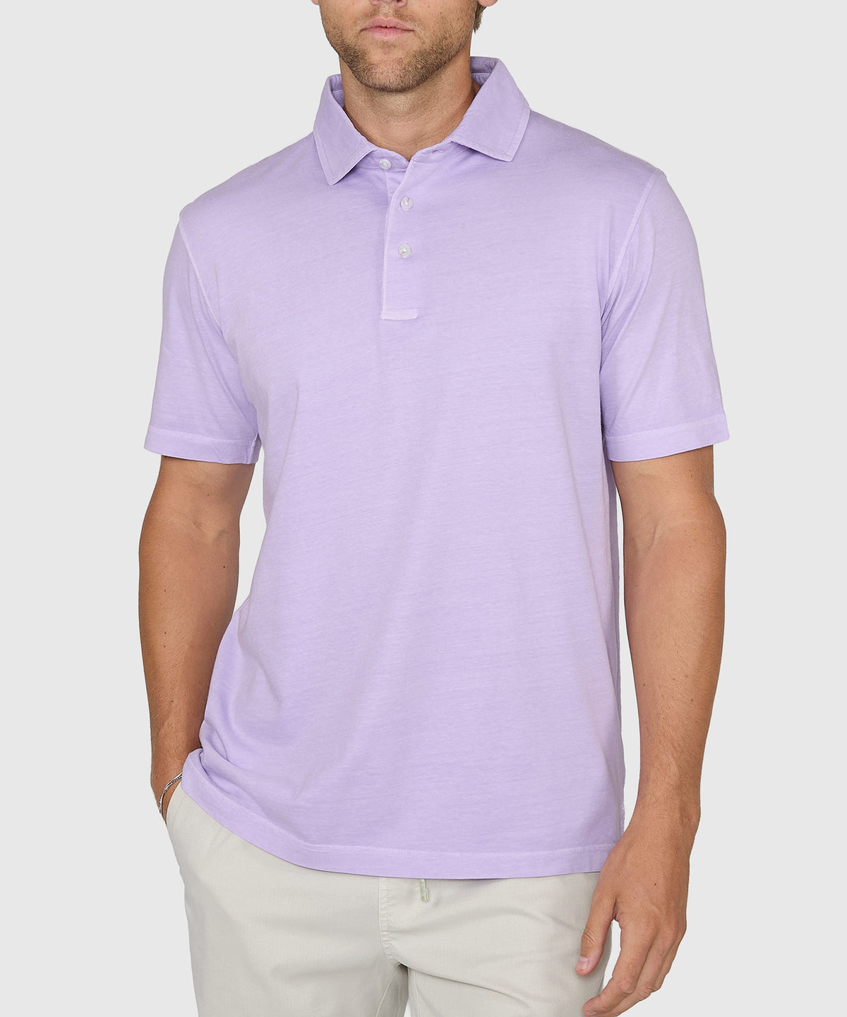 Westport Lifestyle Short Sleeve Sunwashed Polo, Men's Big & Tall