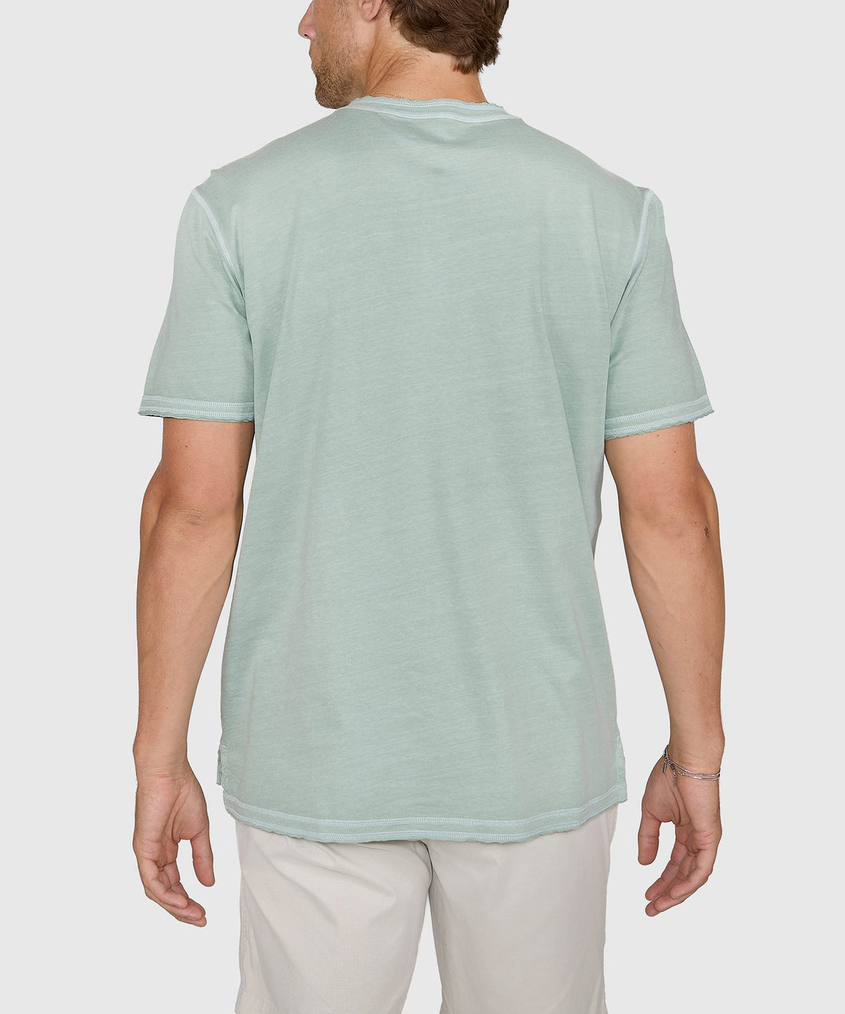 Westport Lifestyle Short Sleeve Sunwashed Henley, Men's Big & Tall