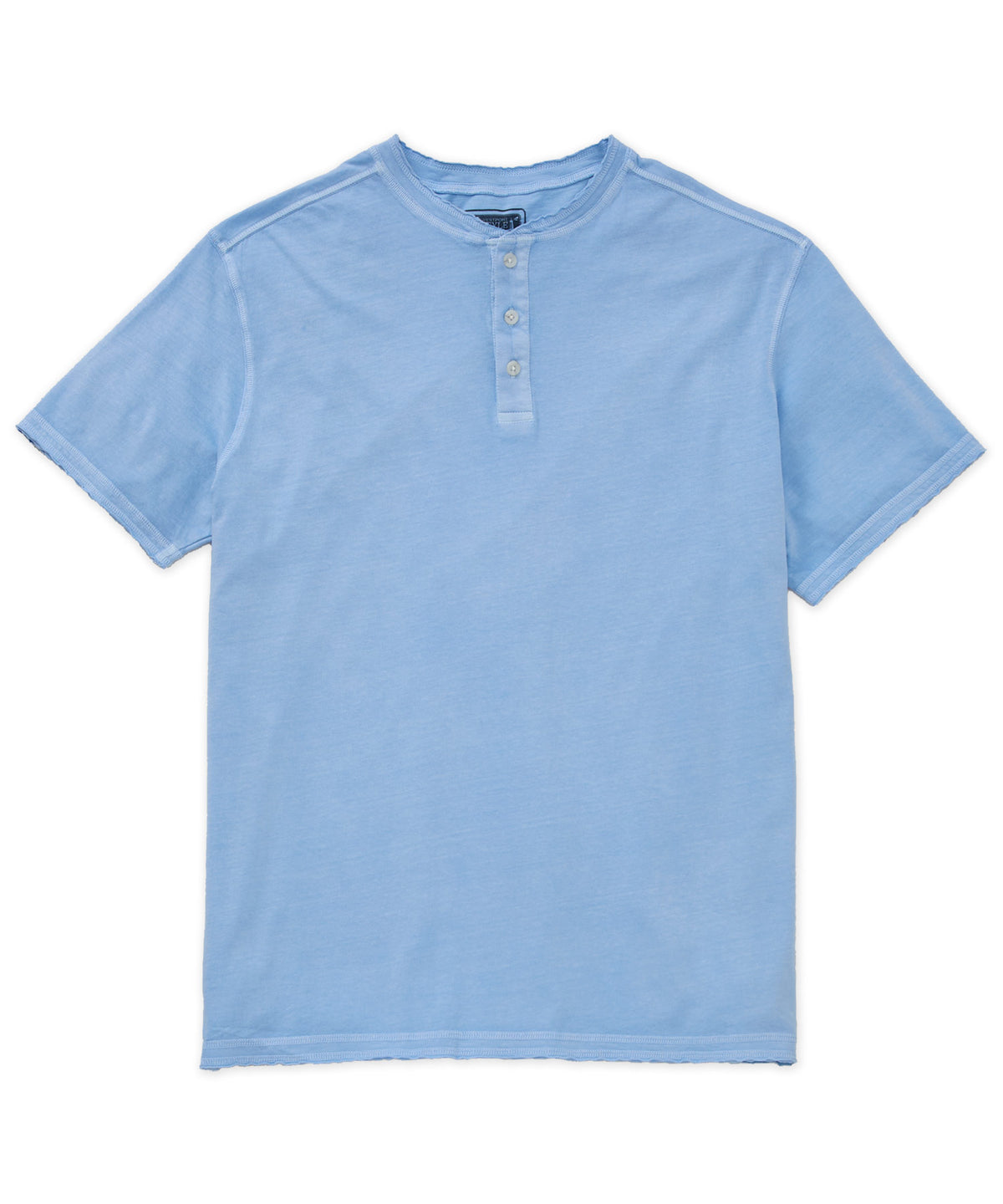 Westport Lifestyle Short Sleeve Sunwashed Henley, Men's Big & Tall