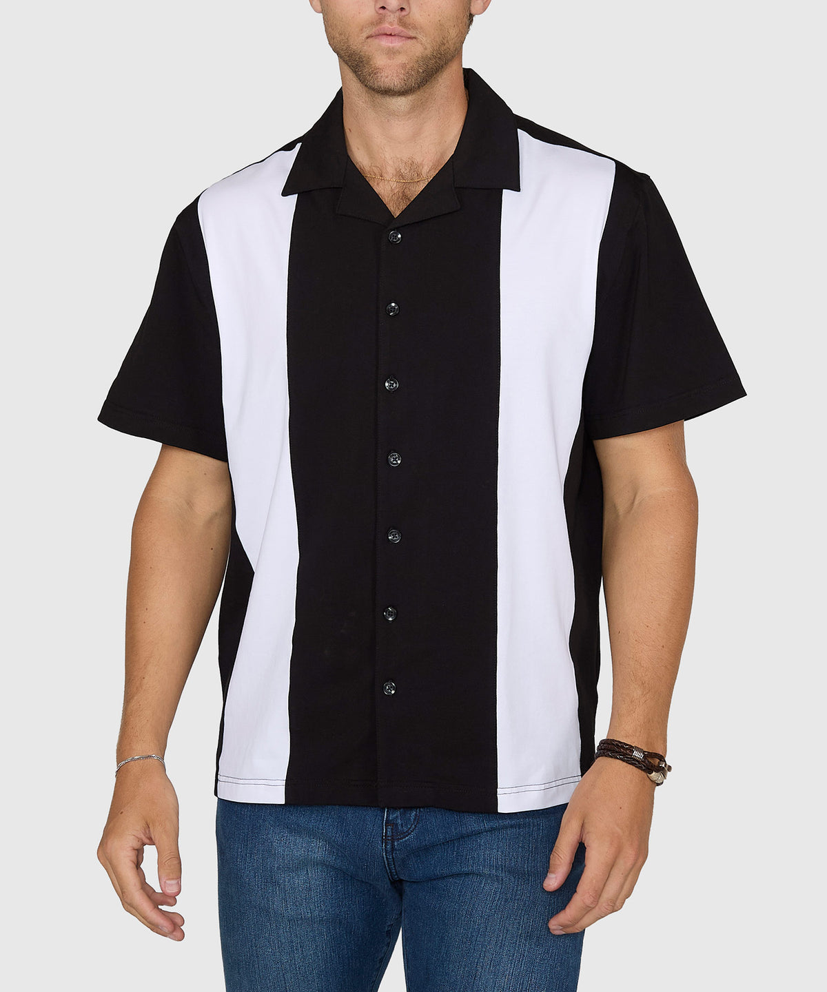 Westport No-Tuck Short Sleeve Cotton Performance Stretch Retro Knit Shirt, Men's Big & Tall