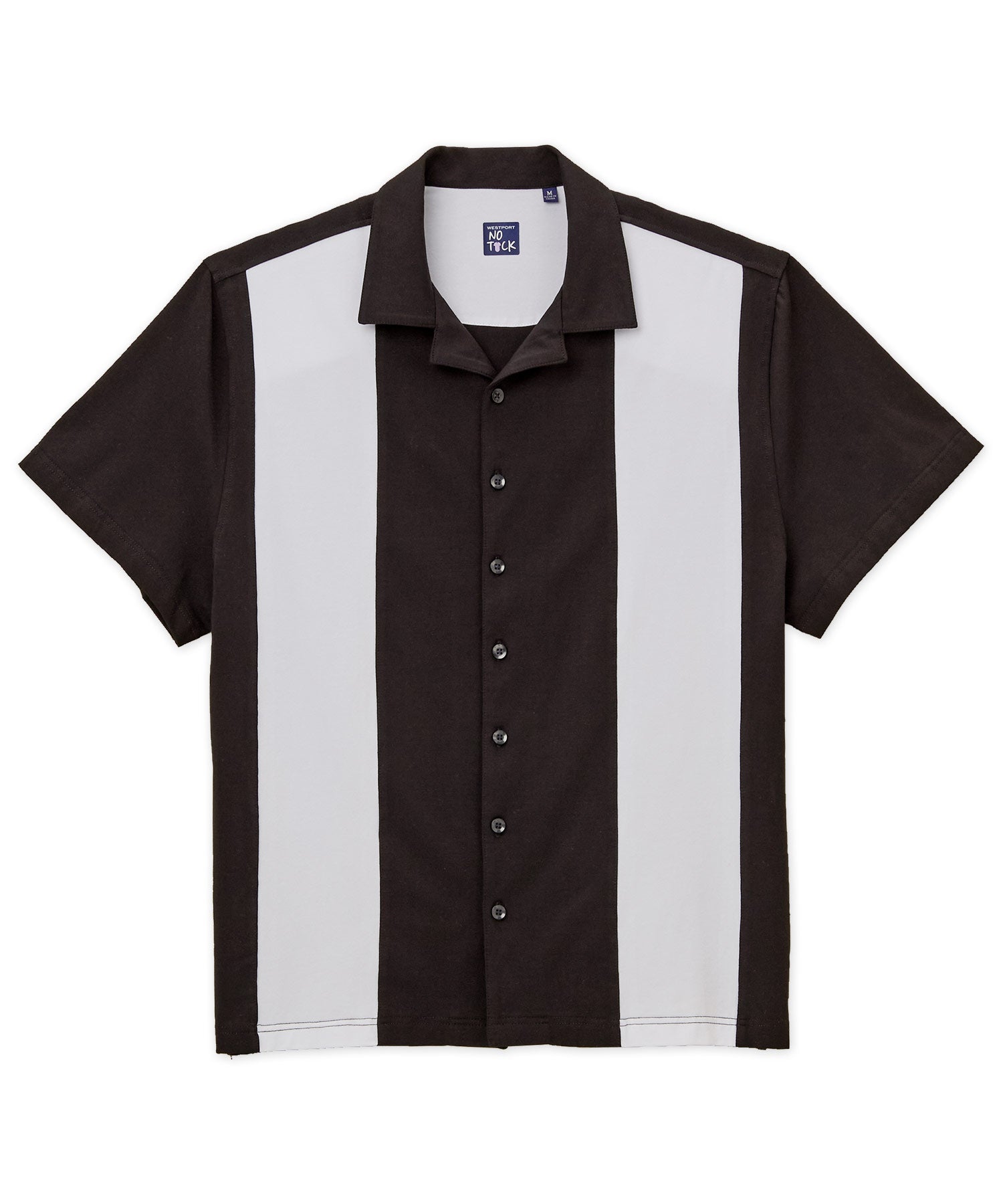 Westport No-Tuck Short Sleeve Cotton Performance Stretch Retro Knit Shirt