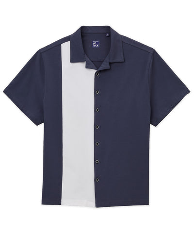 Westport No-Tuck Short Sleeve Cotton Performance Stretch Retro Knit Shirt, Men's Big & Tall