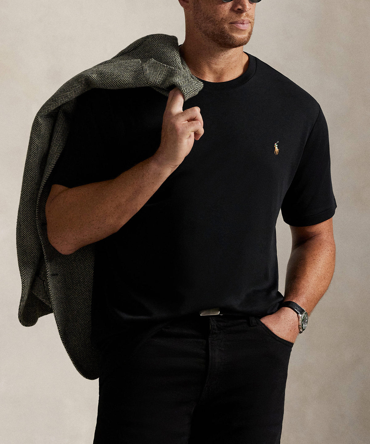 Polo Ralph Lauren Short Sleeve Soft Touch Cotton T-Shirt, Men's Big & Tall