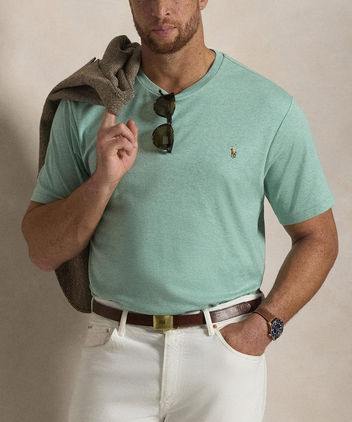 Polo Ralph Lauren Short Sleeve Soft Touch Cotton T-Shirt, Men's Big & Tall