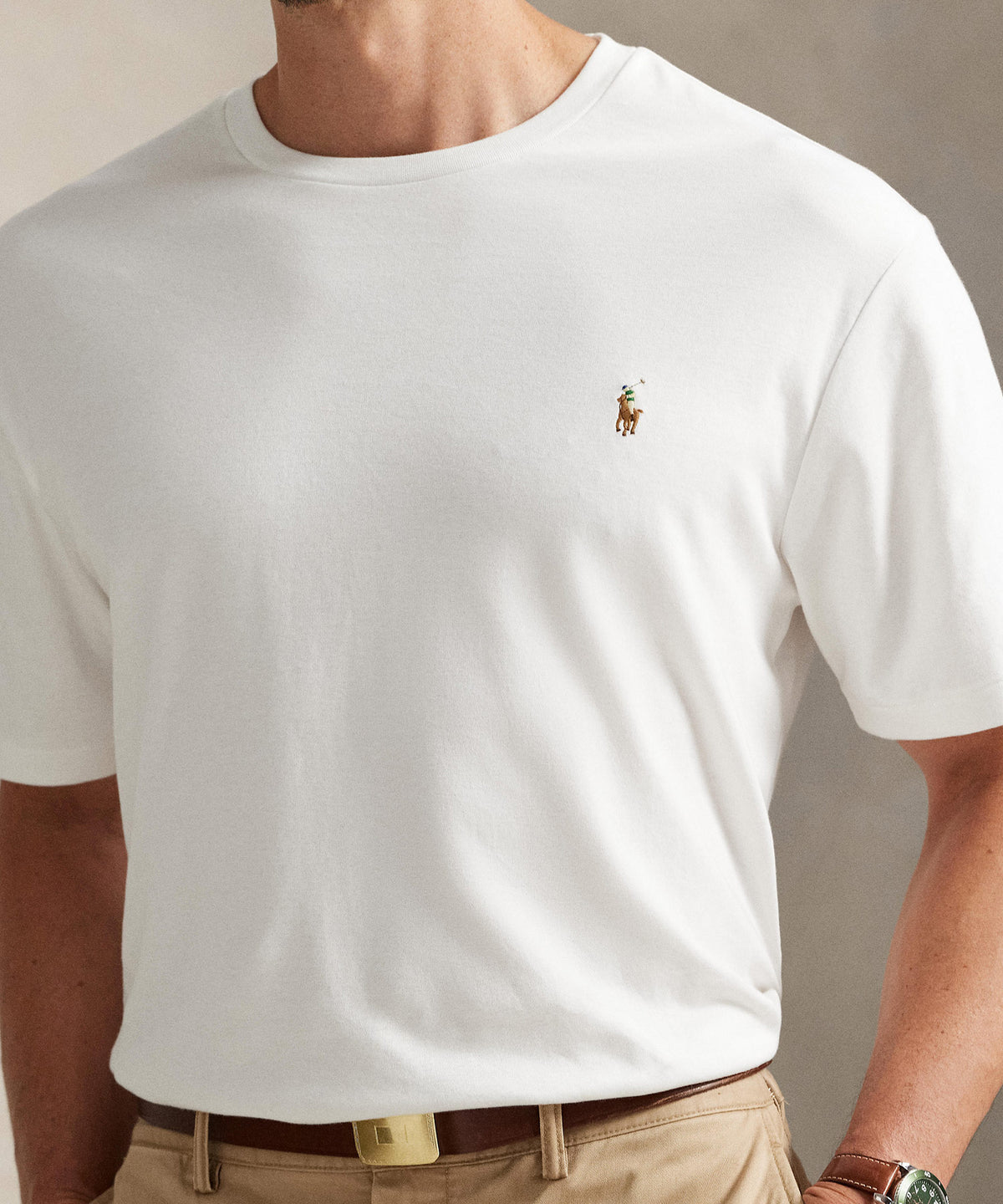 Polo Ralph Lauren Short Sleeve Soft Touch Cotton T-Shirt, Men's Big & Tall