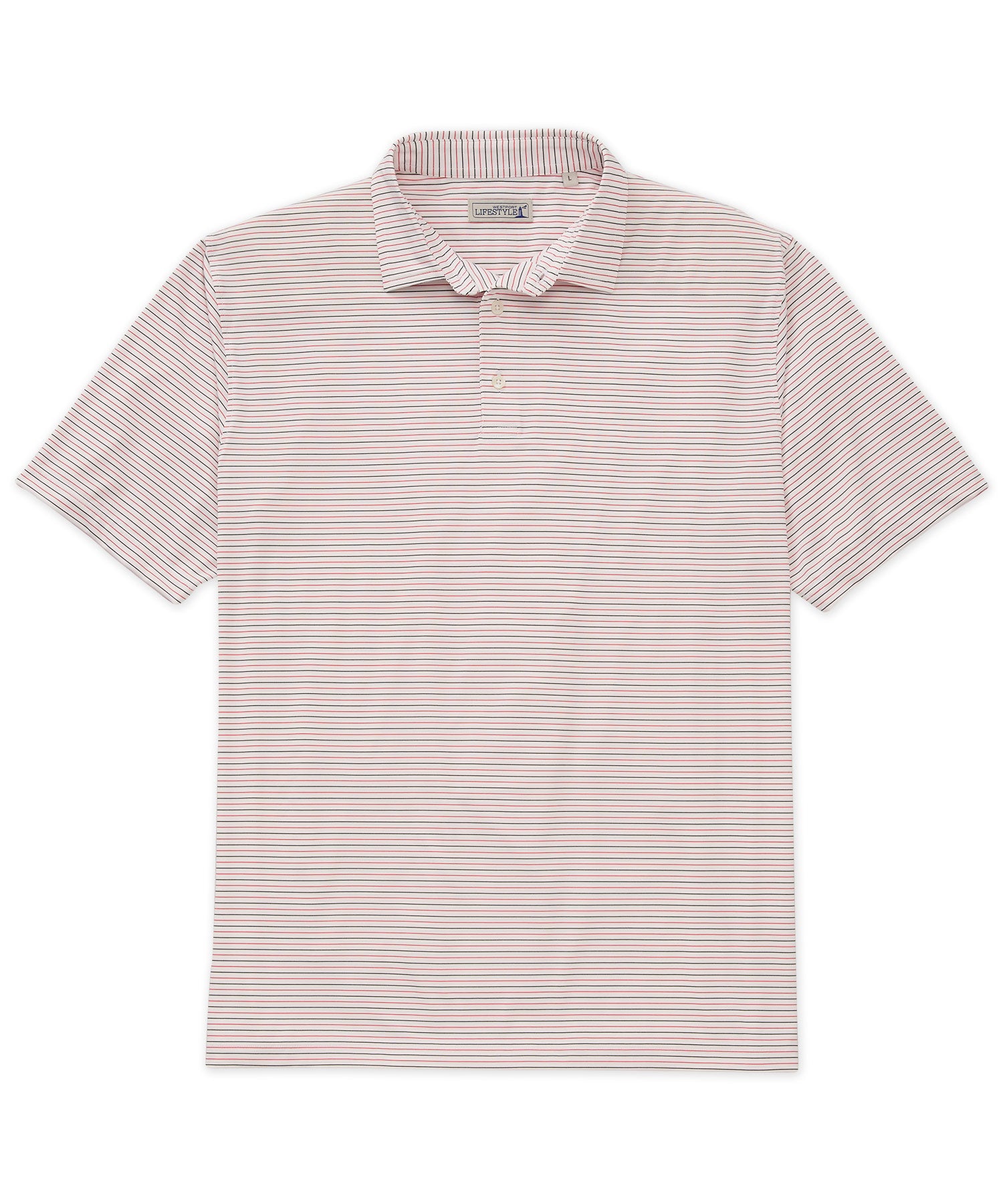 Westport Lifestyle Short Sleeve Performance Stripe Polo