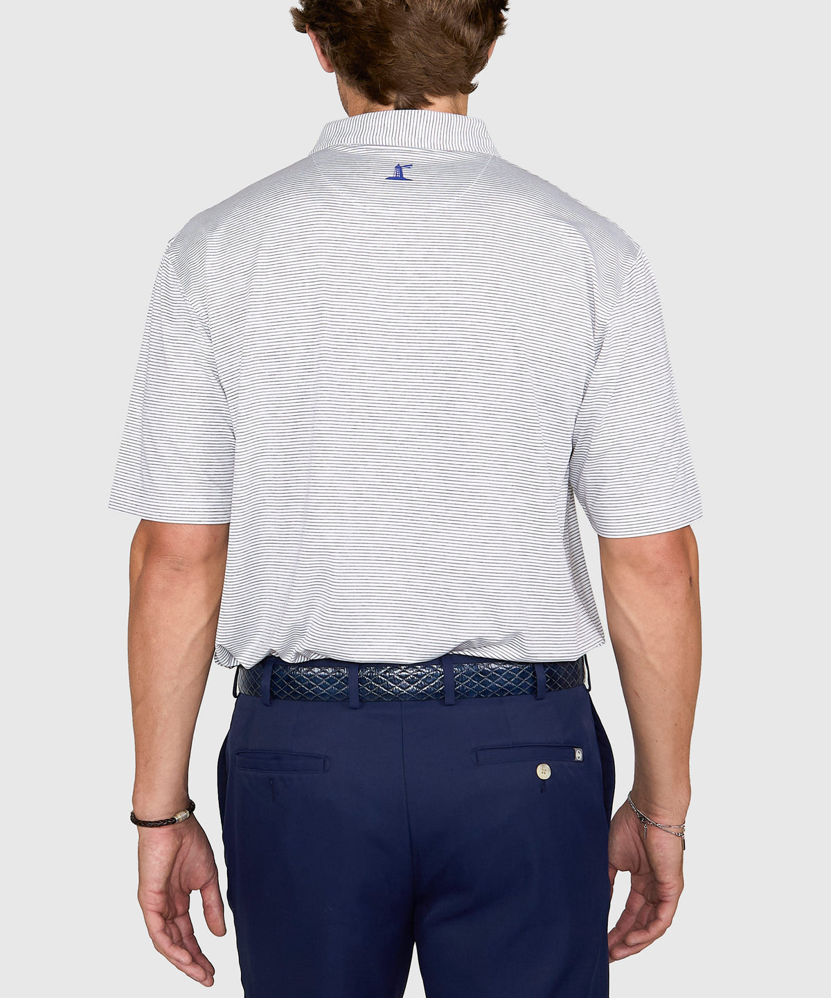 Westport Lifestyle Short Sleeve Performance Stripe Polo, Men's Big & Tall