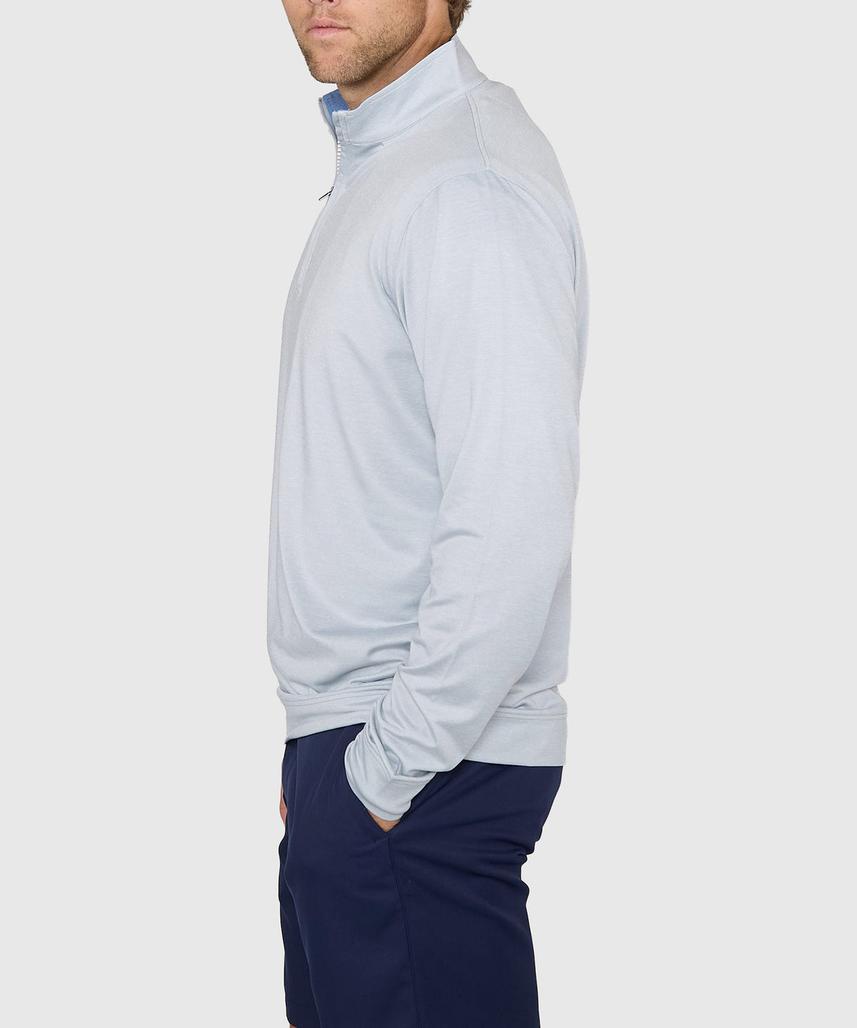 Westport Lifestyle Long Sleeve Strive Performance Quarter-Zip Pullover, Men's Big & Tall