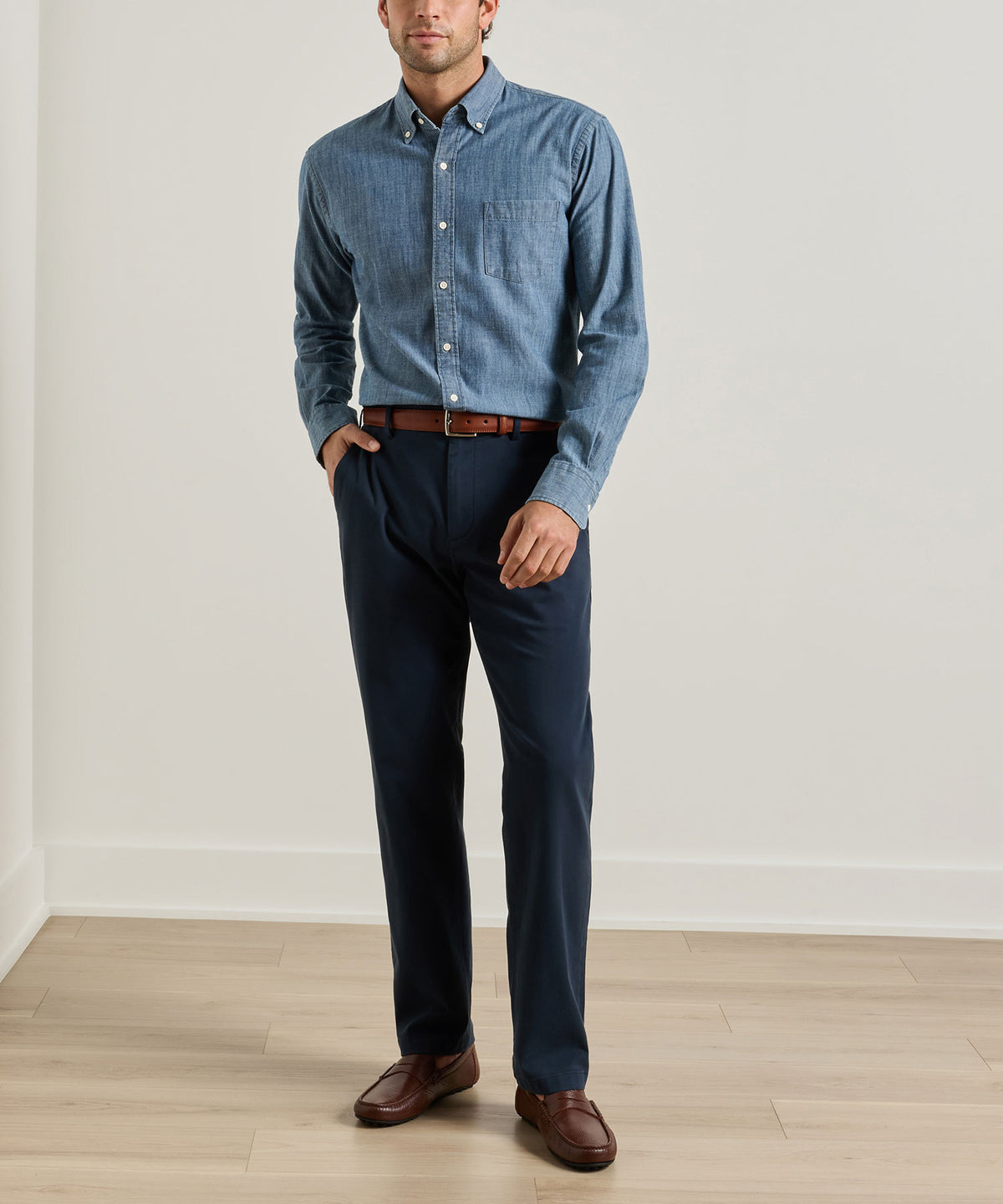 Peter Millar Signature Sateen Flat Front Trouser, Men's Big & Tall