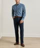 Peter Millar Signature Sateen Flat Front Trouser