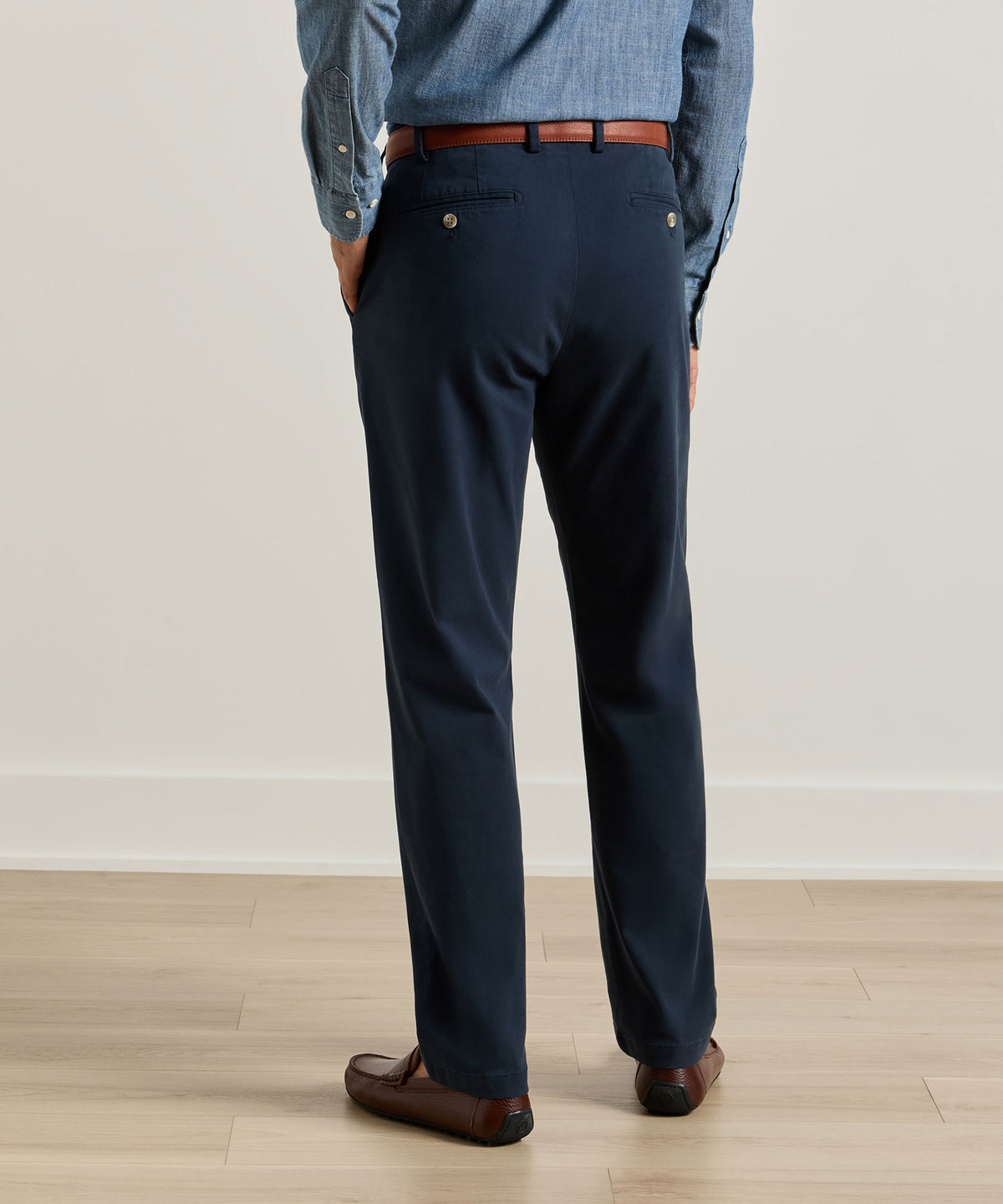 Peter Millar Signature Sateen Flat Front Trouser, Men's Big & Tall