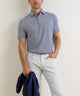 Peter Millar Hales Stripe Short Sleeve Performance Polo
