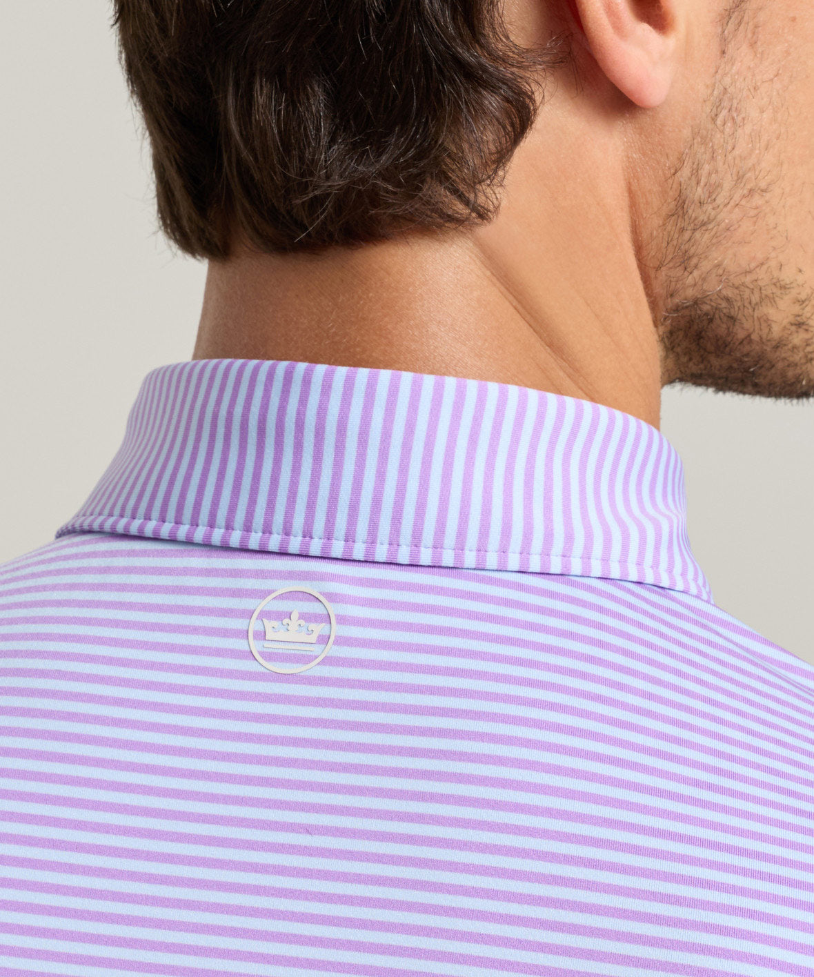 Peter Millar Hales Stripe Short Sleeve Performance Polo, Men's Big & Tall