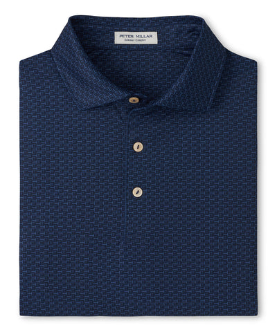 Peter Millar Bunker Bar Print Short Sleeve Performance Polo, Men's Big & Tall
