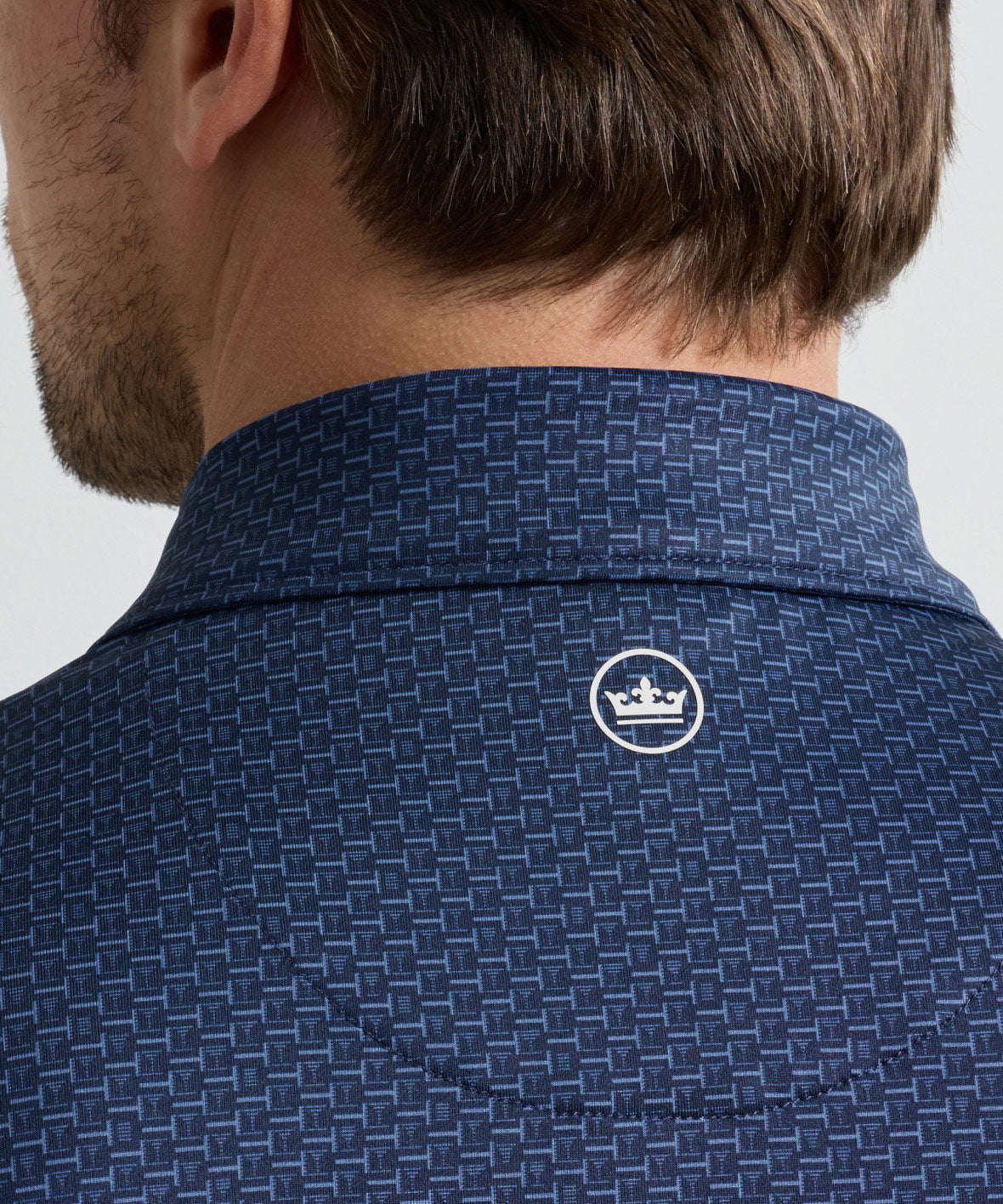 Peter Millar Bunker Bar Print Short Sleeve Performance Polo, Men's Big & Tall