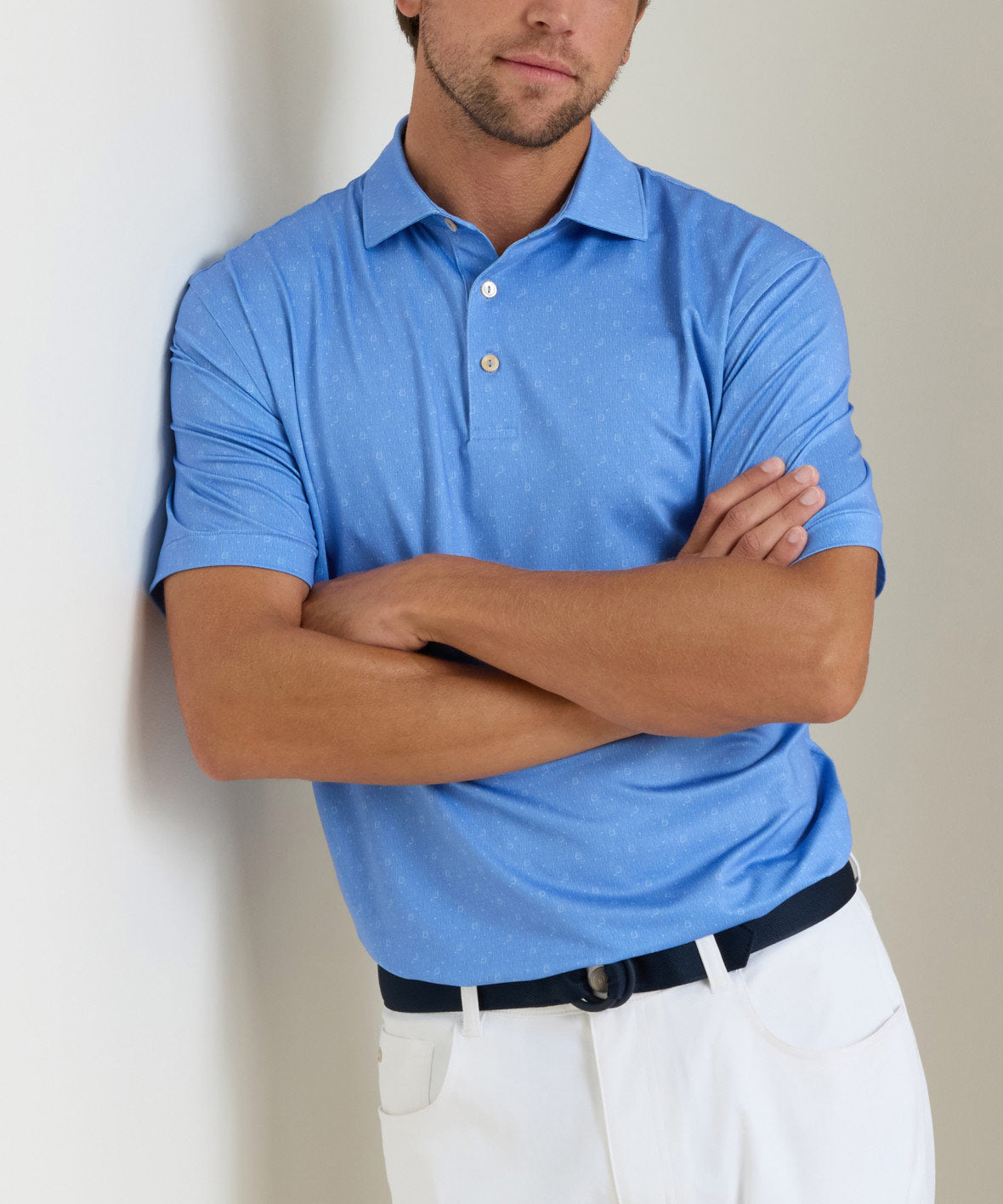 Peter Millar Guitar Solo Print Short Sleeve Performance Polo, Men's Big & Tall