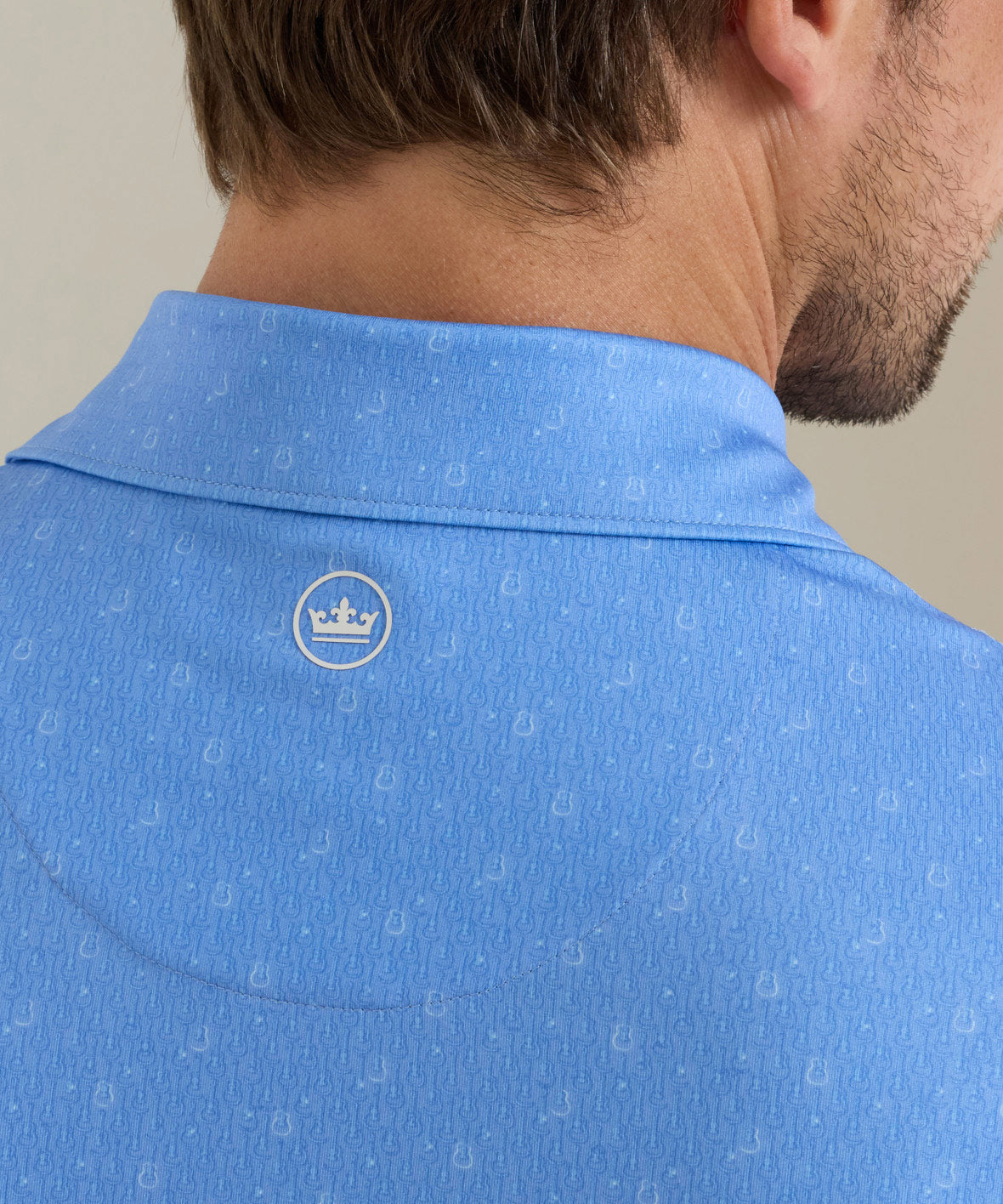 Peter Millar Guitar Solo Print Short Sleeve Performance Polo, Men's Big & Tall