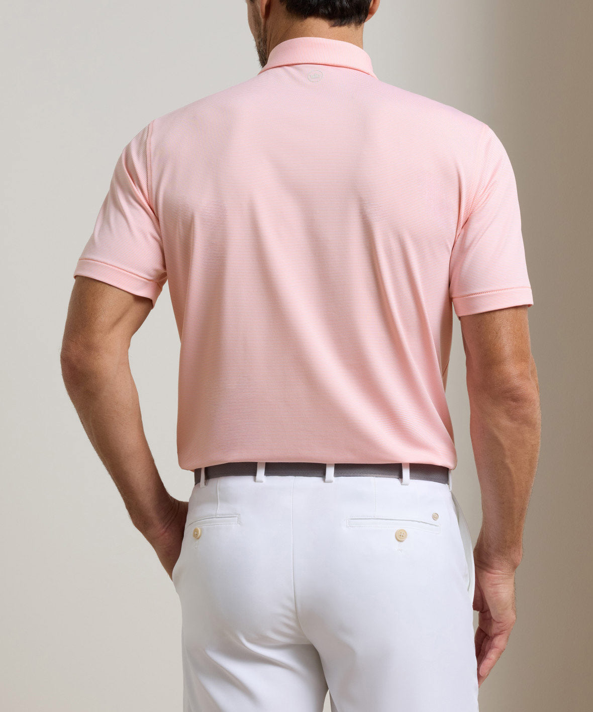 Peter Millar Jubilee Stripe Short Sleeve Polo, Men's Big & Tall