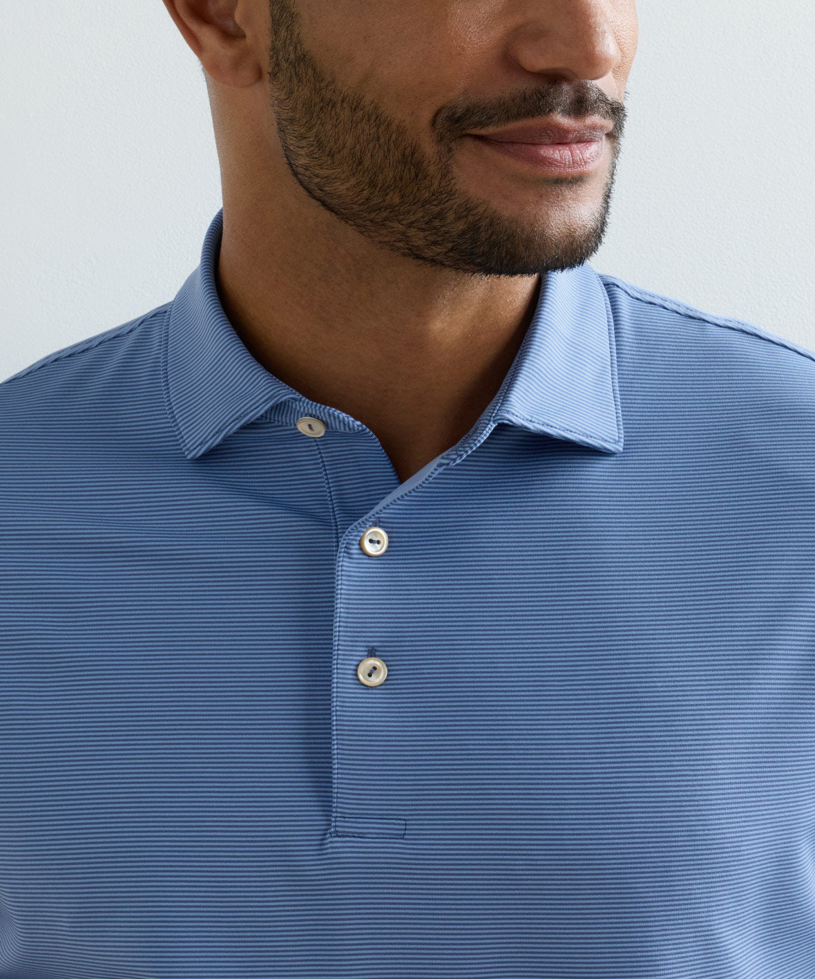 Peter Millar Jubilee Stripe Short Sleeve Polo, Men's Big & Tall