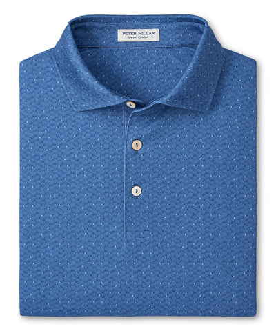 Peter Millar Negroni Print Short Sleeve Performance Polo, Men's Big & Tall