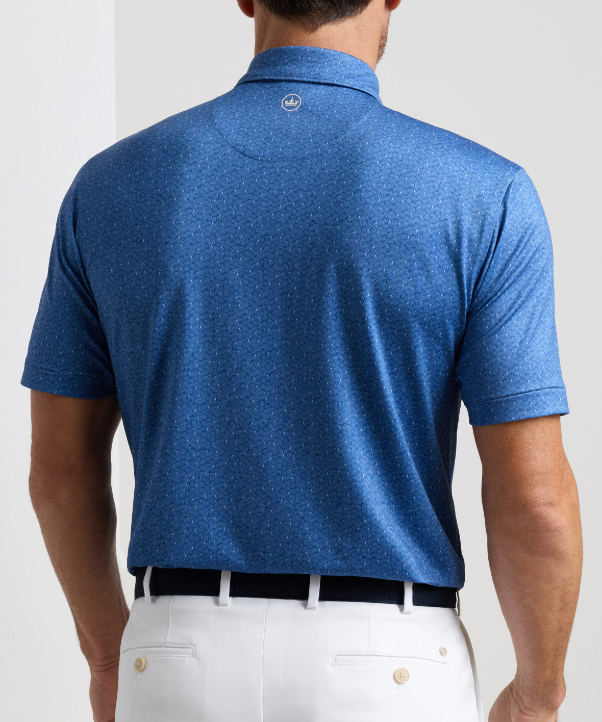 Peter Millar Negroni Print Short Sleeve Performance Polo, Men's Big & Tall