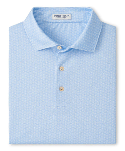 Peter Millar Nautilus Print Short Sleeve Performance Polo, Men's Big & Tall