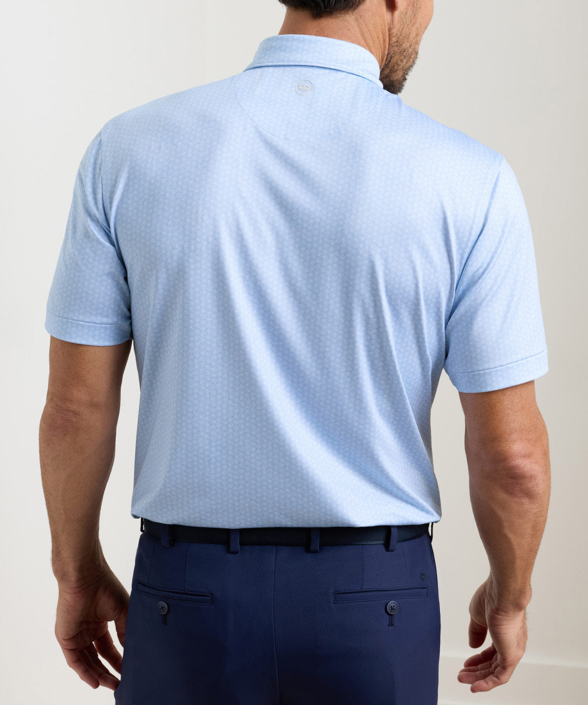 Peter Millar Nautilus Print Short Sleeve Performance Polo, Men's Big & Tall