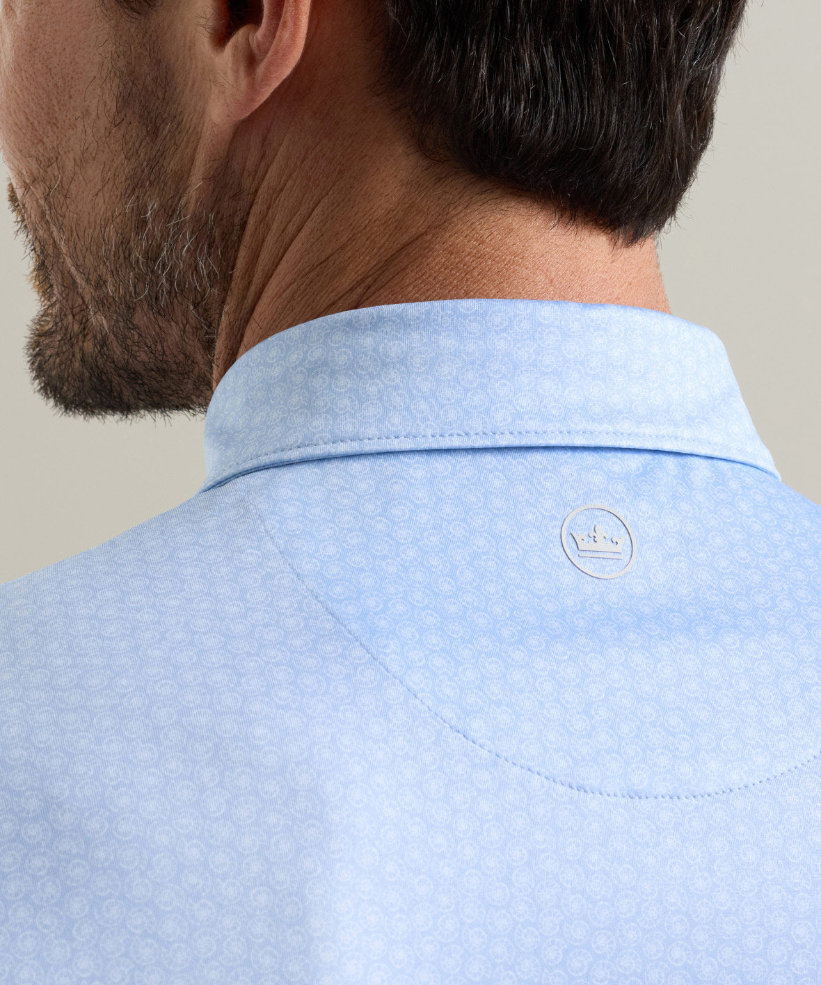 Peter Millar Nautilus Print Short Sleeve Performance Polo, Men's Big & Tall