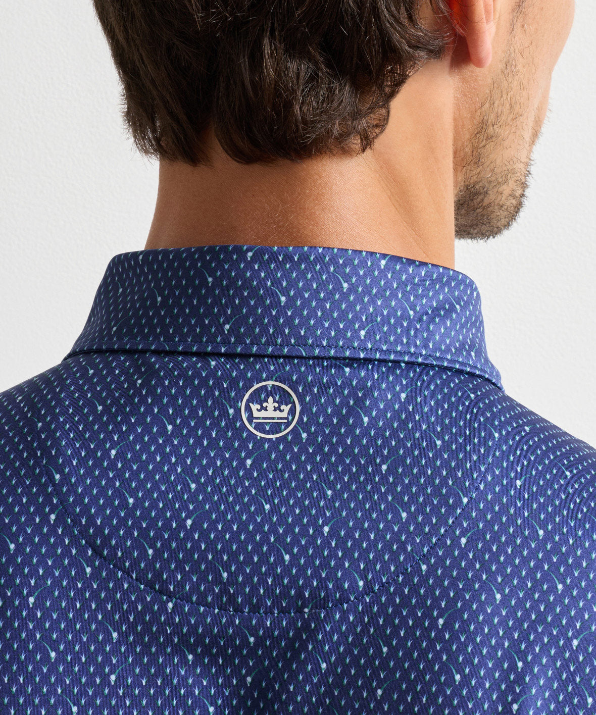 Peter Millar In The Rough Print Short Sleeve Performance Polo, Men's Big & Tall