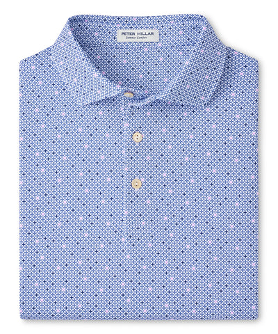 Peter Millar Barrier Print Short Sleeve Performance Polo, Men's Big & Tall